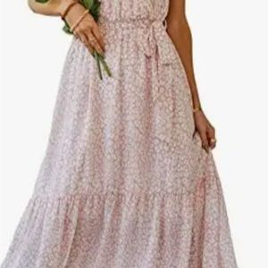 Pretty Garden, pink leopard print dress